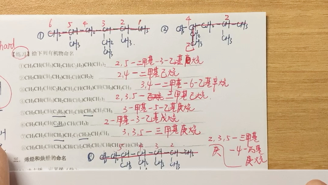 高二有机化学之烷烃命名讲解哔哩哔哩bilibili