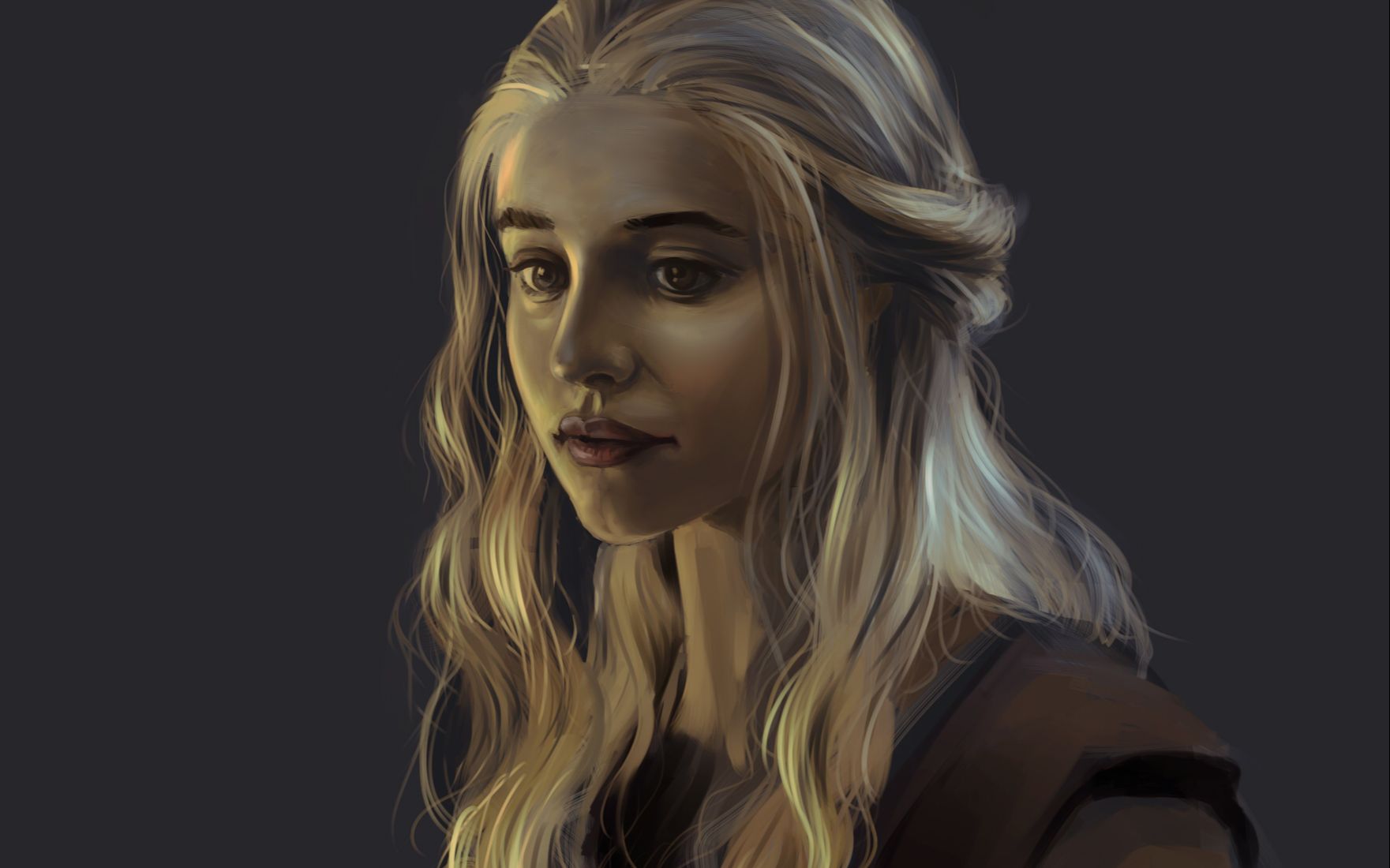 权力的游戏龙妈sai绘画过程