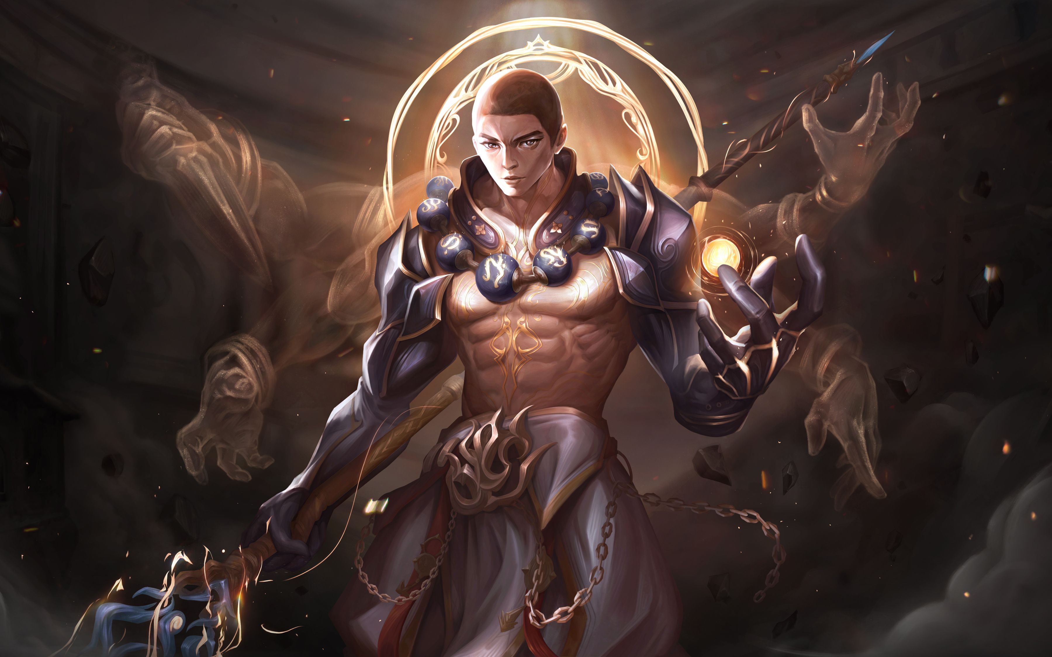 不比gif详细的过程图,永劫无间-天海插画过程