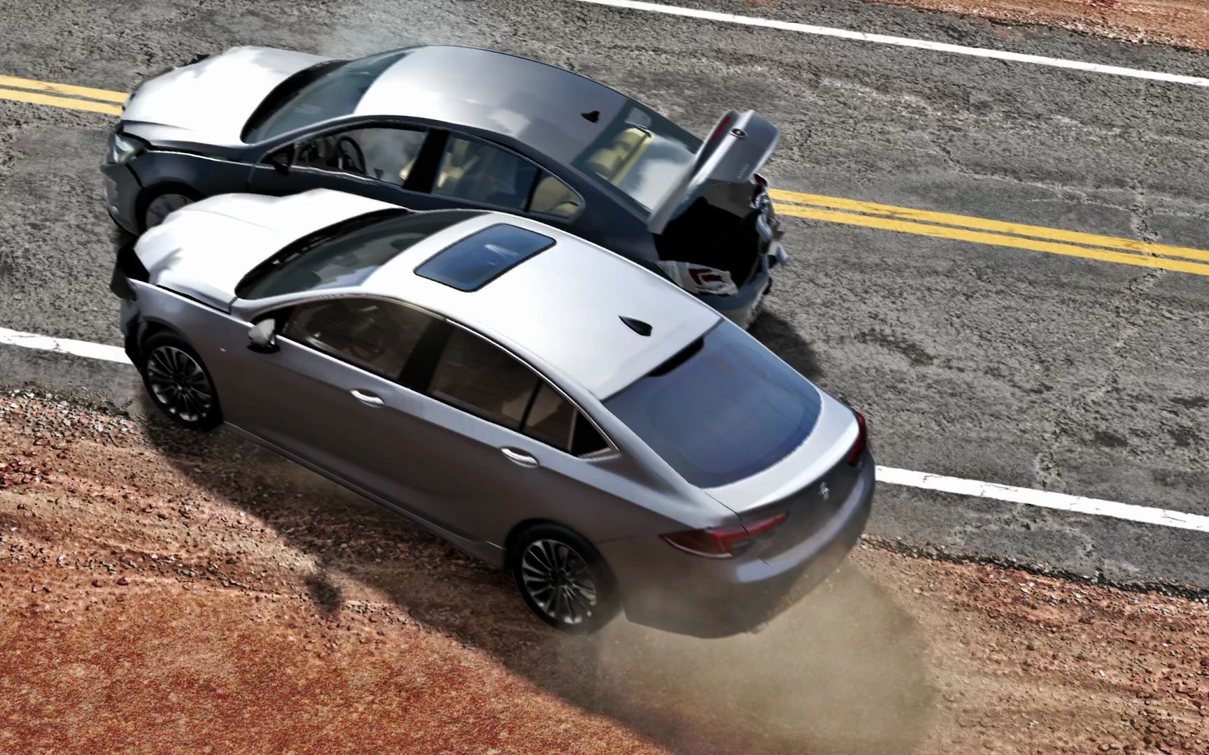 beamng-驾驶新老两代欧宝insignia在梁山竞速