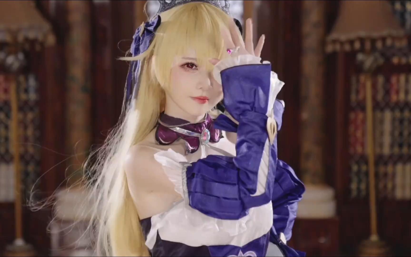 我即断罪之皇女,真名菲谢尔.原神 cos菲谢尔