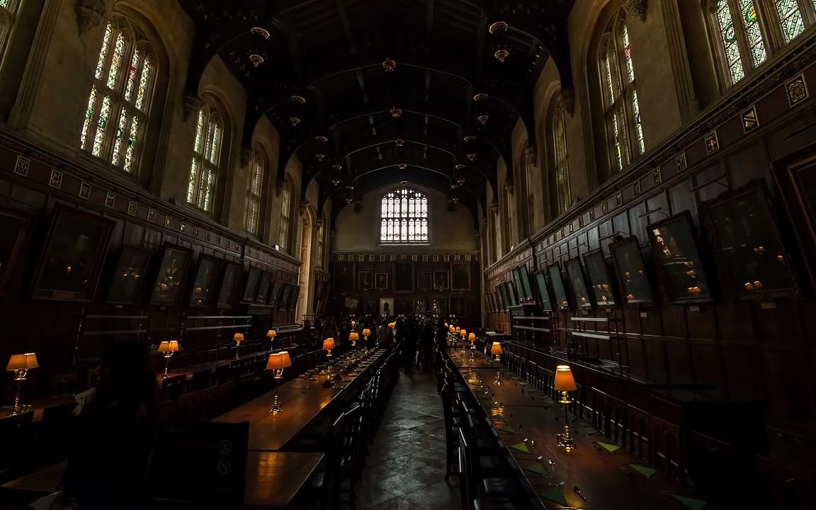 【白噪音】哈利波特主题,在霍格沃茨大礼堂自习——壁炉/翻书/脚步