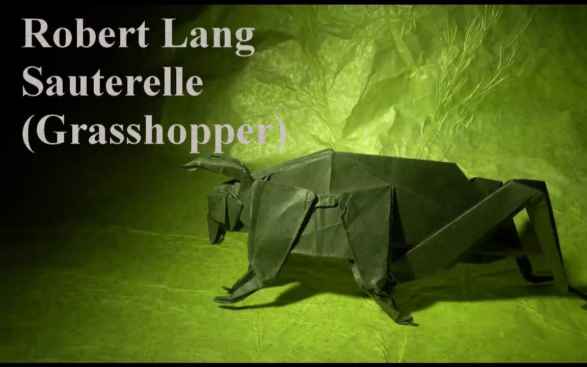 【séb origami】 蚱蜢折纸教程 设计:罗伯特·朗