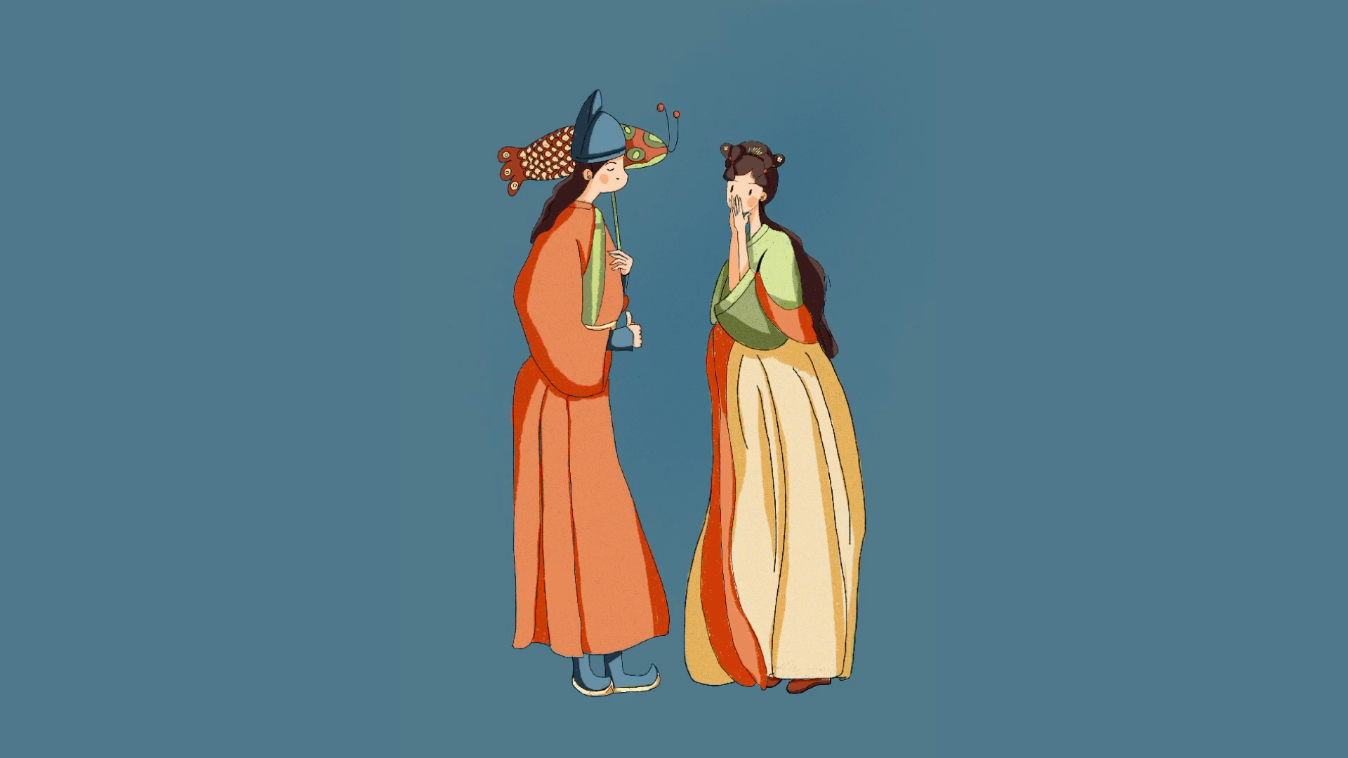 插画练习之青梅竹马