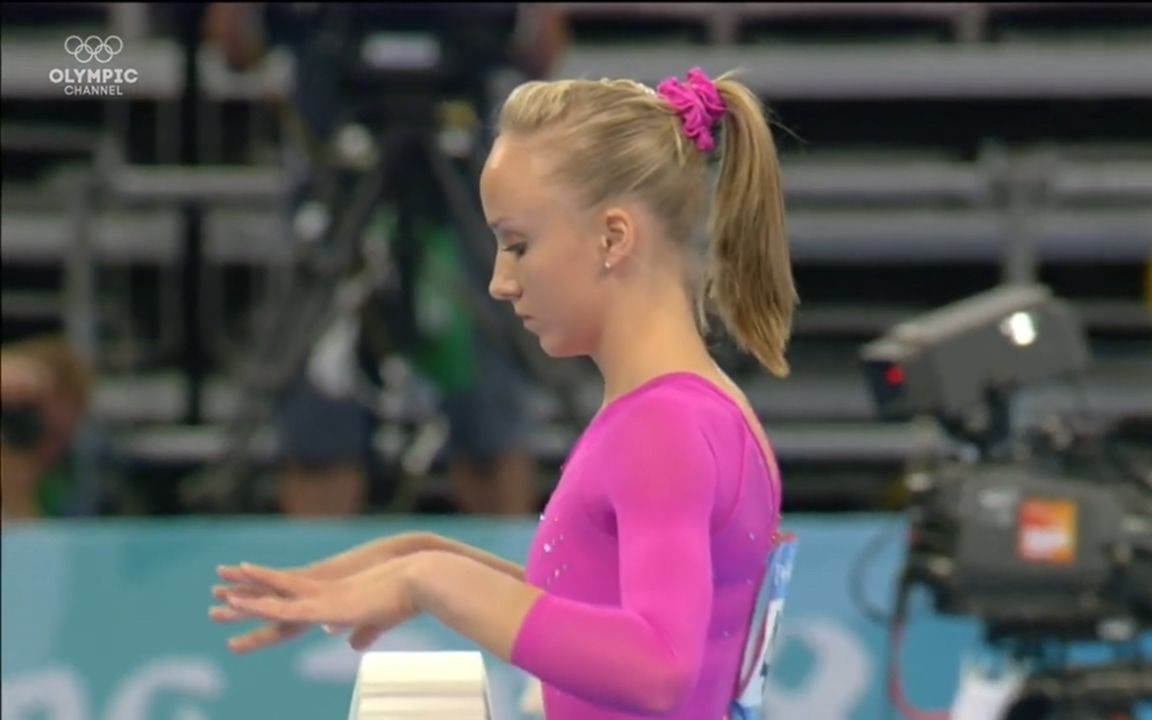 2008奥运会柳金nastialiukin女子体操aa平衡木表现