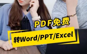 Download Video: PDF随意转Word、PPT、Excel等格式，1秒解决你90%的办公难题！