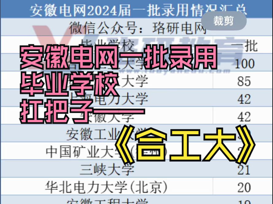 安徽电网2024一批录取院校汇总哔哩哔哩bilibili