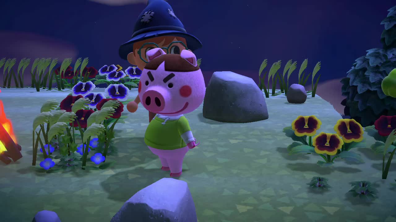 【动物之森】在素材岛上打小动物竟然不会生气,大家不要学哦!