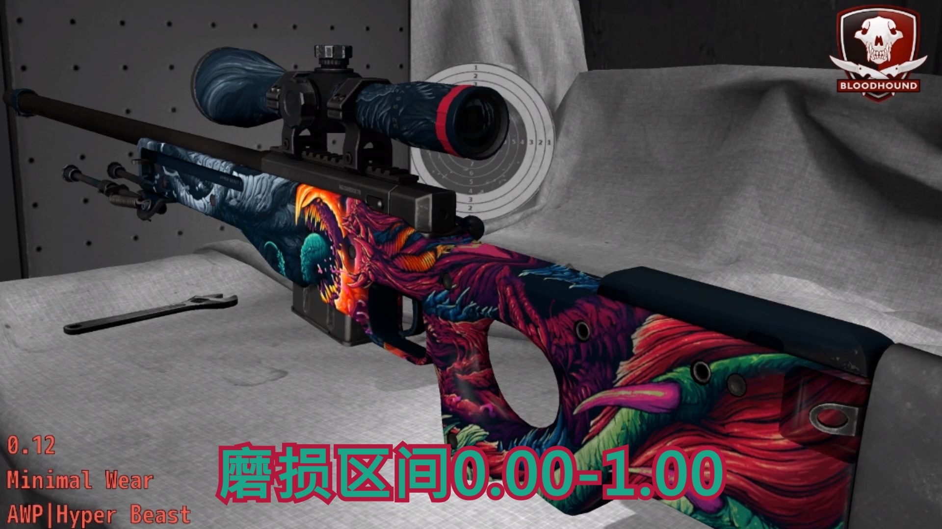 CSGO:AWP|暴怒野兽 磨损与鉴赏哔哩哔哩bilibili