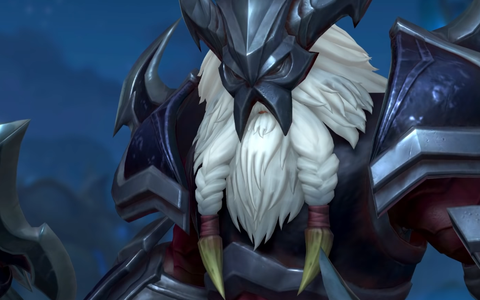 (手游皮肤预览)黑暗骑士奥拉夫原画模型预览