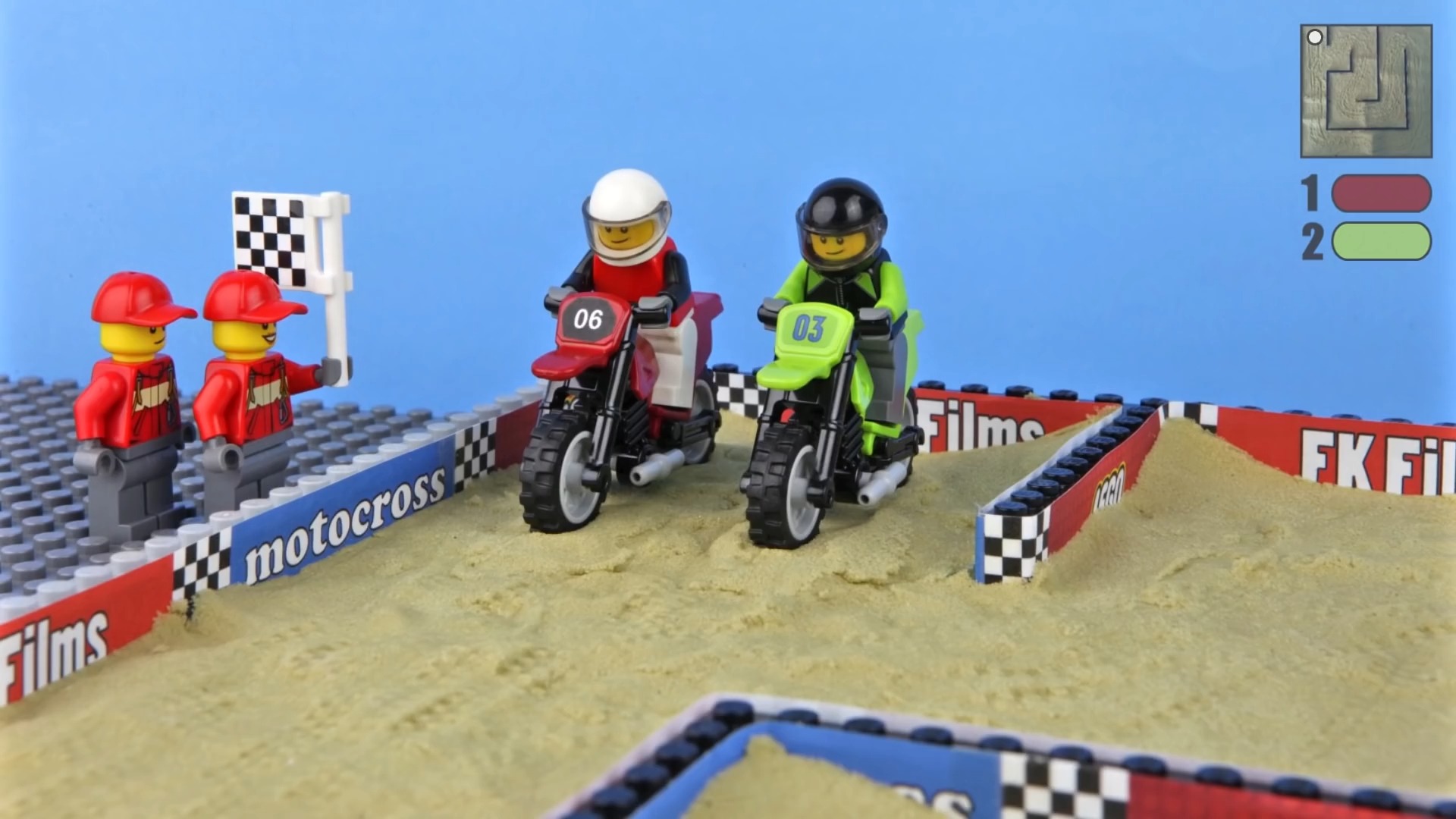 55乐高摩托车越野赛