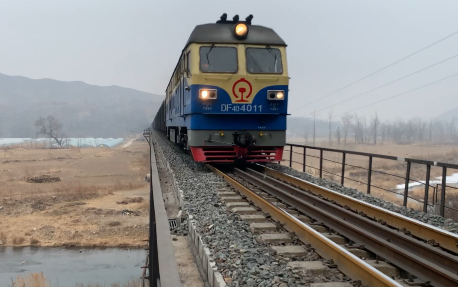 中国铁路 京原线王安镇大桥