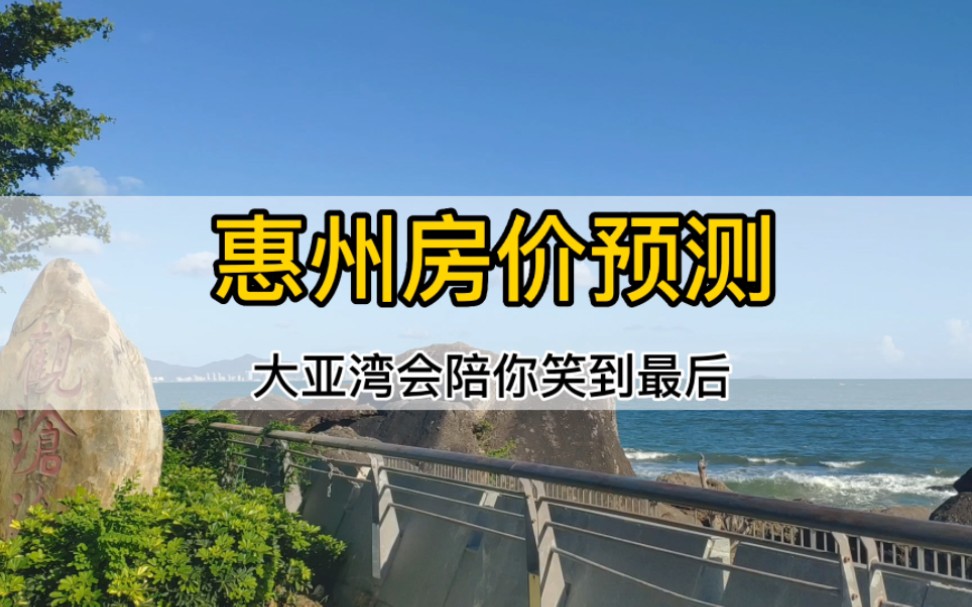 惠州房价未来走势如何?数据里有真相,大亚湾会陪你笑到最后哔哩哔哩bilibili