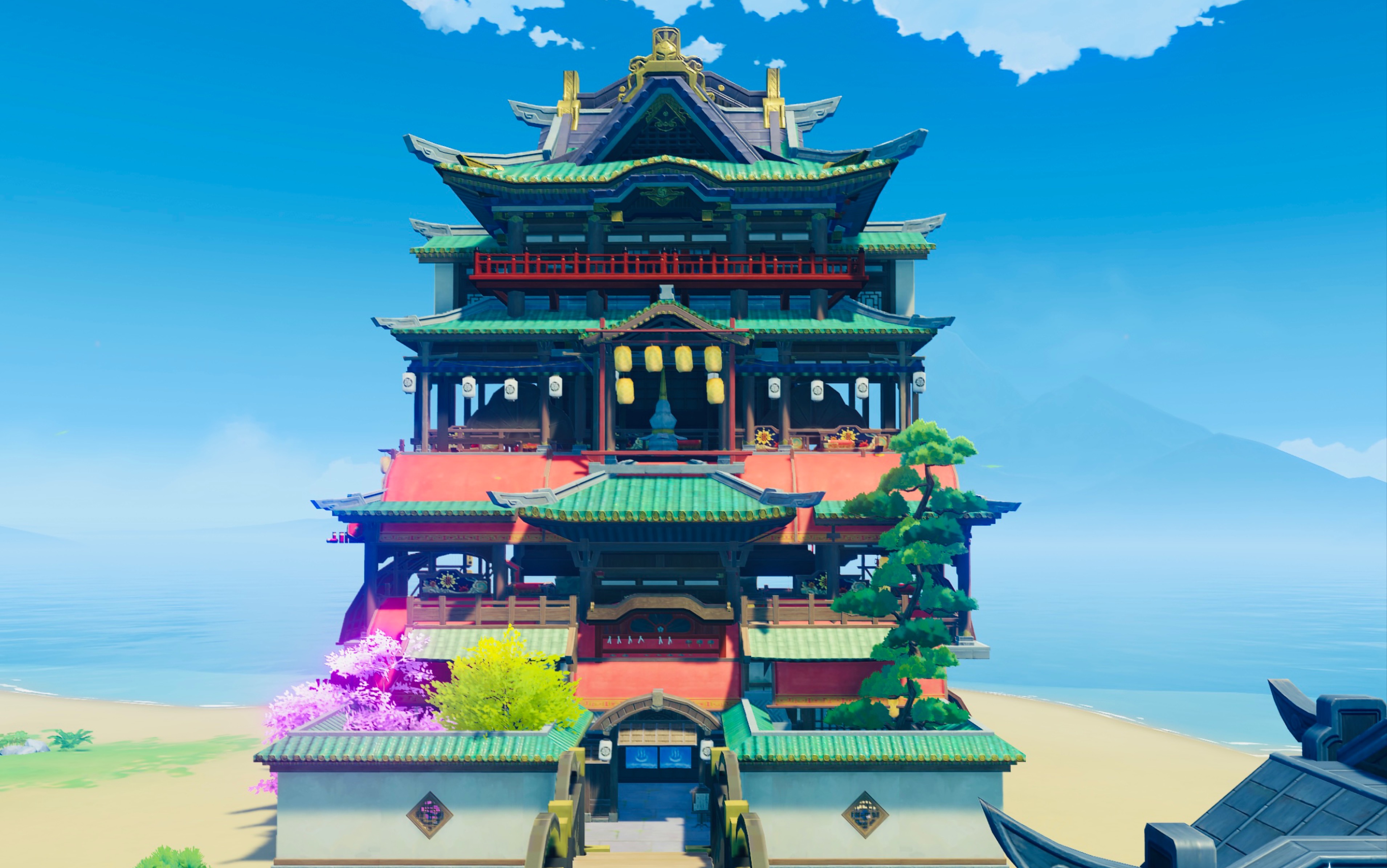 【原神尘歌壶作品纪录】之 "千与千寻汤屋"还原(内含解体教程)_手机