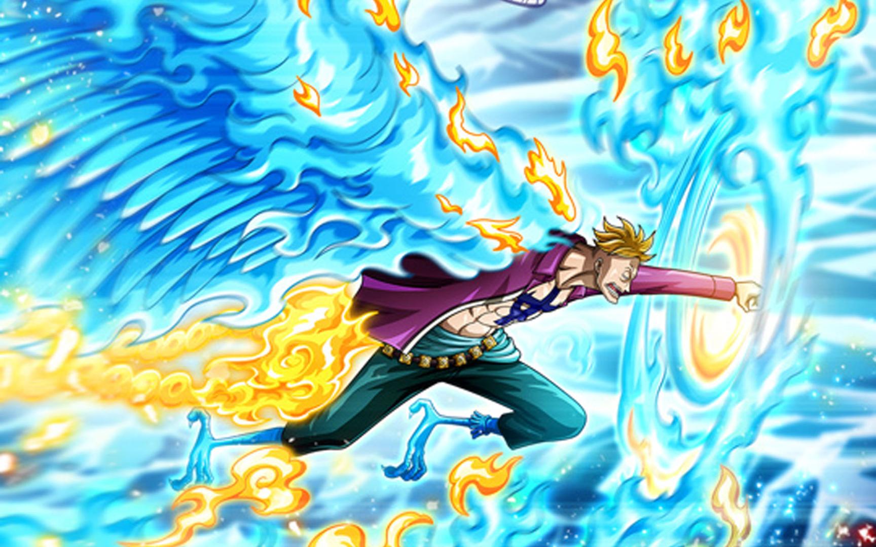 海贼王:和之国篇章中马尔科吊打三灾的名场面,实力堪比大将!