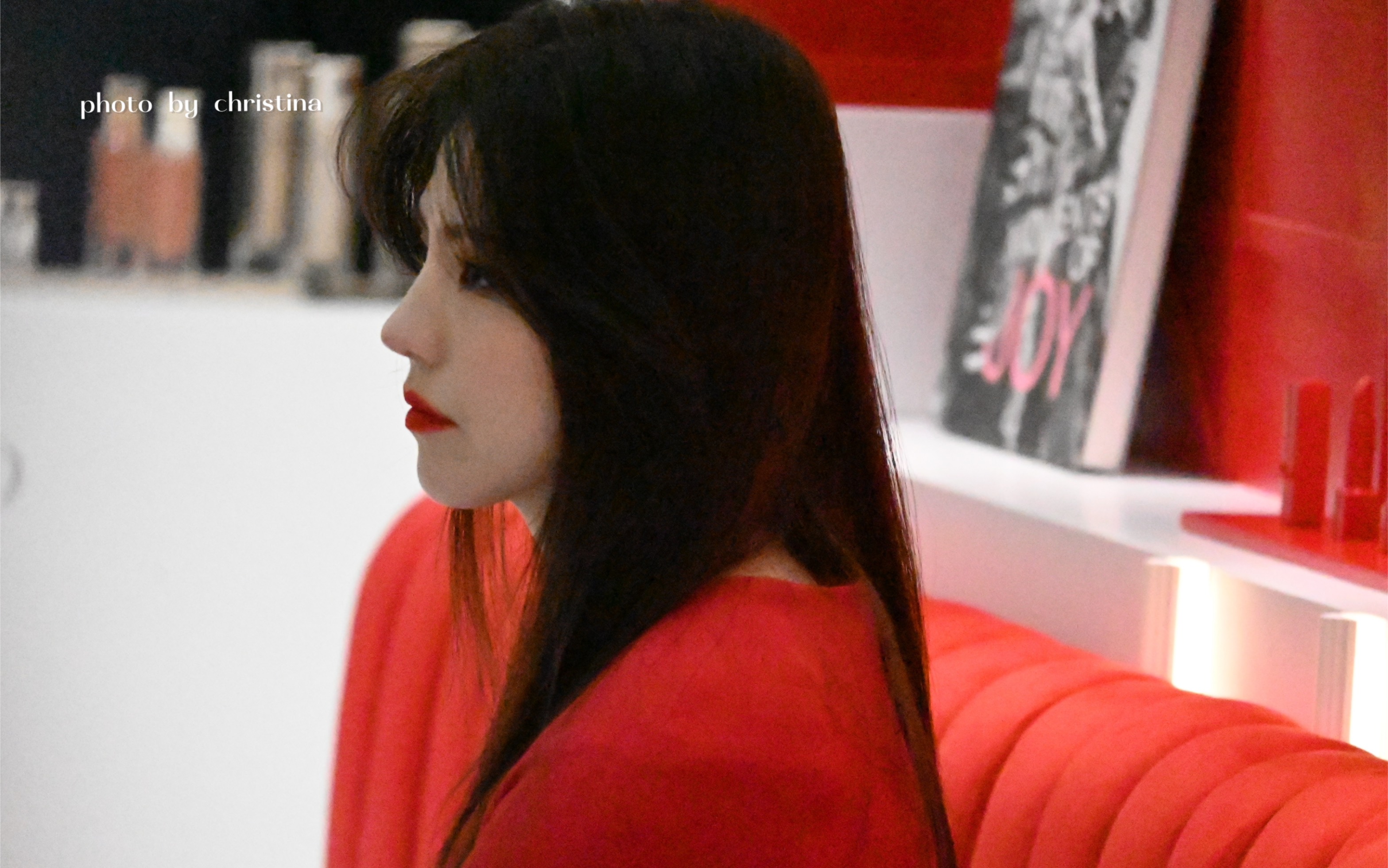 【韩素希|240112 rouge dior 快闪店开幕】红衣衬美人