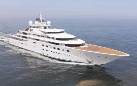 45亿美元的德国lürssen147m483fttopaz号超级游艇