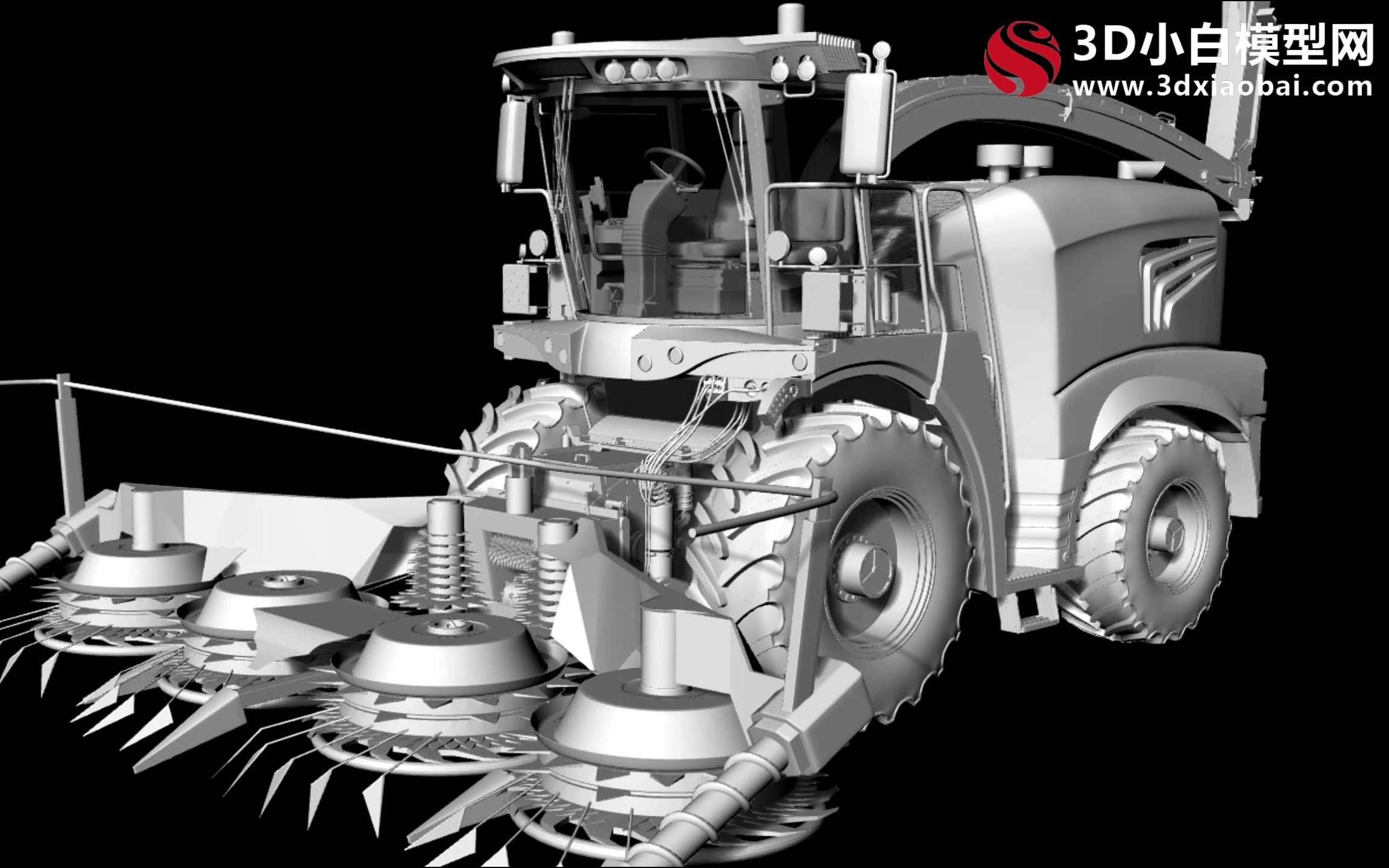 科罗尼bigx1180自走式青贮饲料收割机3d模型