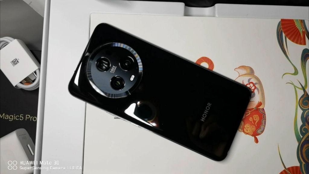 荣耀magic5pro黑色开箱试机