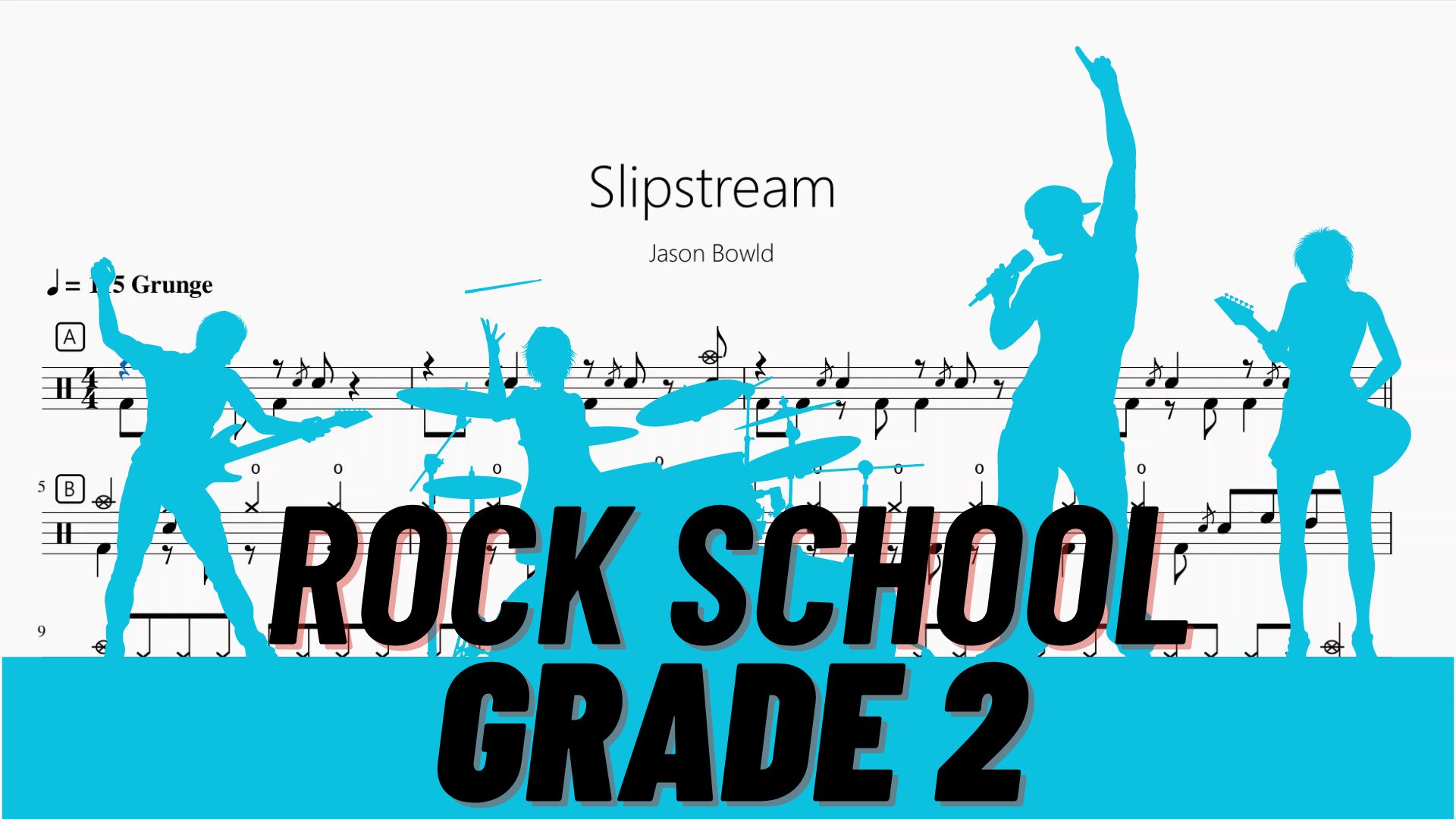 [图]Slipstream【Rock school Lv2】动态鼓谱