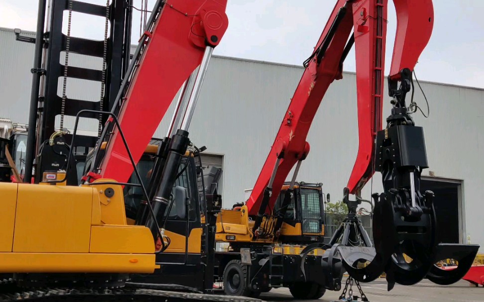 【展示】三一大型抓料机操作展示_哔哩哔哩 (゜-゜)つロ 干杯~-bili