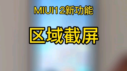 MIUI12新功能:区域截屏!10年前的东西,有没有用?(一粒饭)哔哩哔哩bilibili