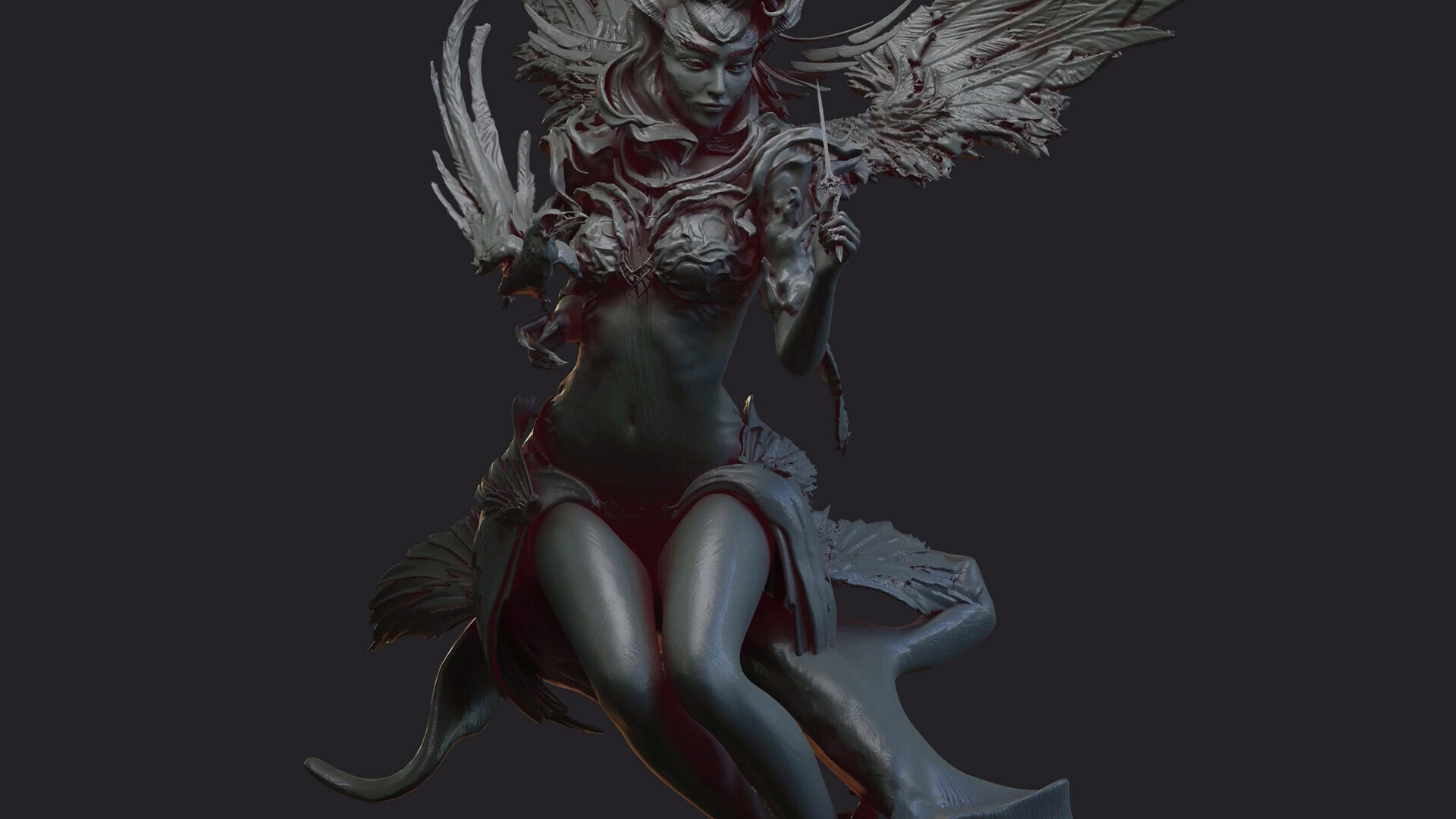 zbrush练习 blender渲染.