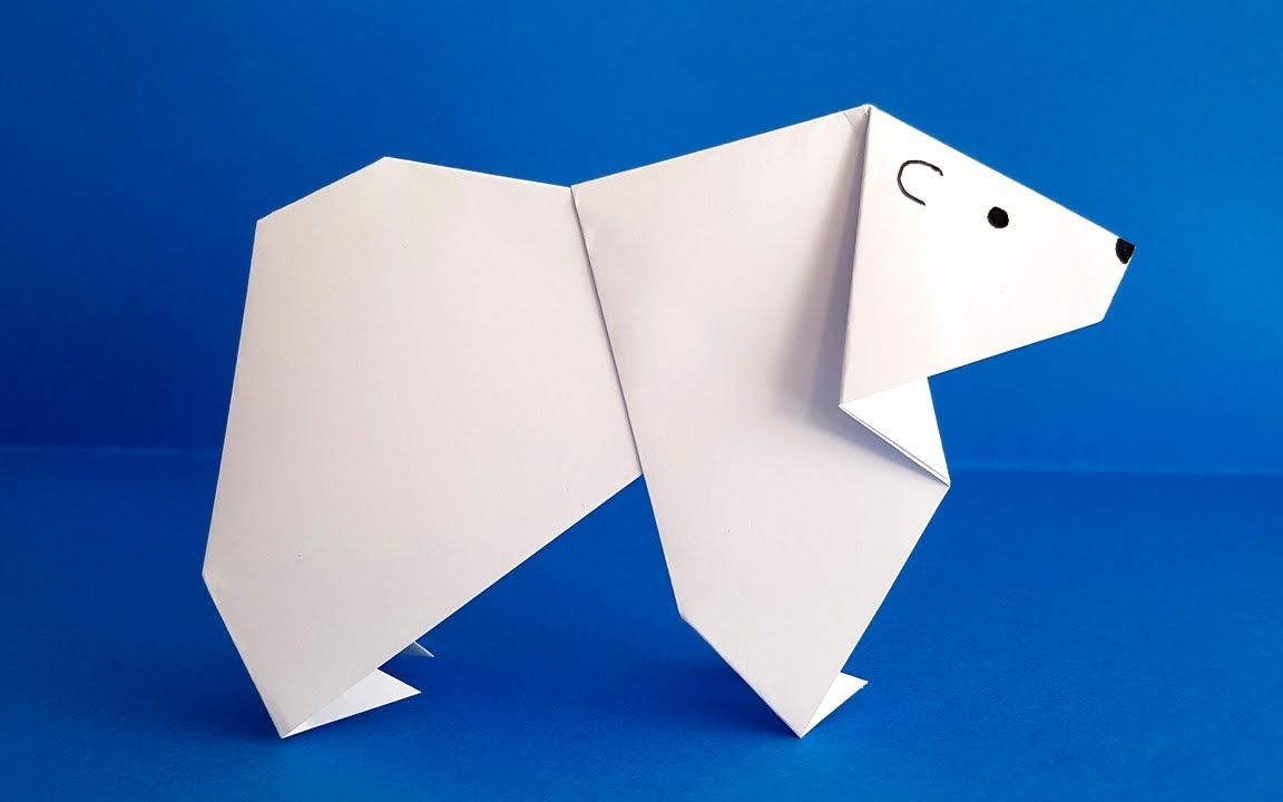 折纸北极熊图解图片