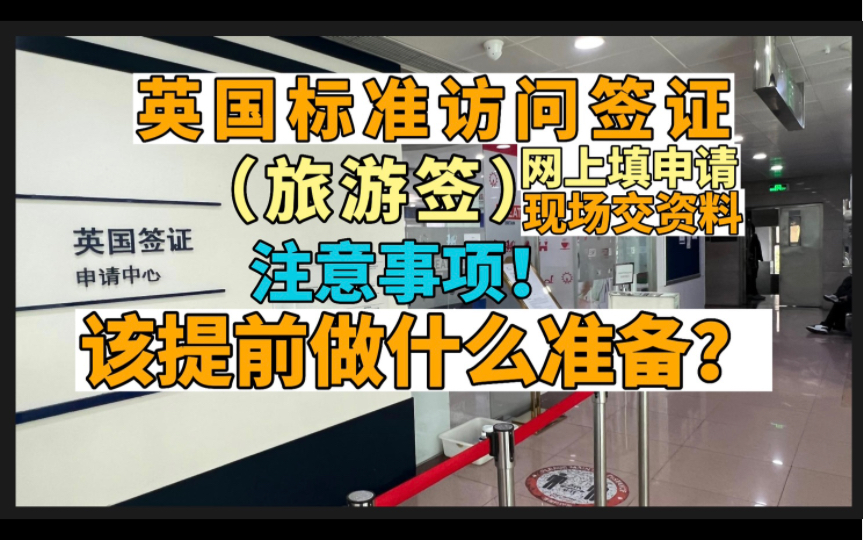 英国旅游签证,网上填申请、现场交资料,该提前做什么准备?有什么注意事项?我全给你总结了哔哩哔哩bilibili