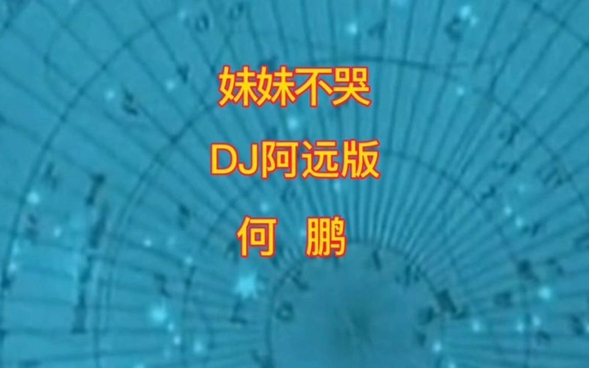 【劲爆DJ舞曲】何鹏  妹妹不哭 (DJ7叔版)哔哩哔哩bilibili