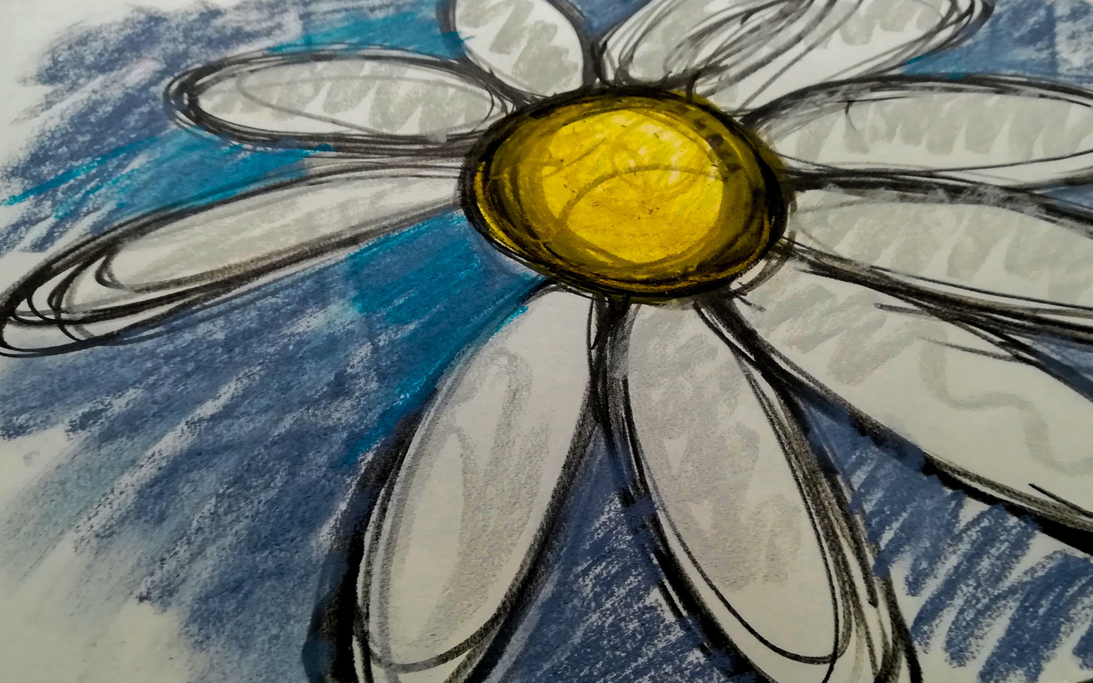 【涂鸦】画了个gd的雏菊.