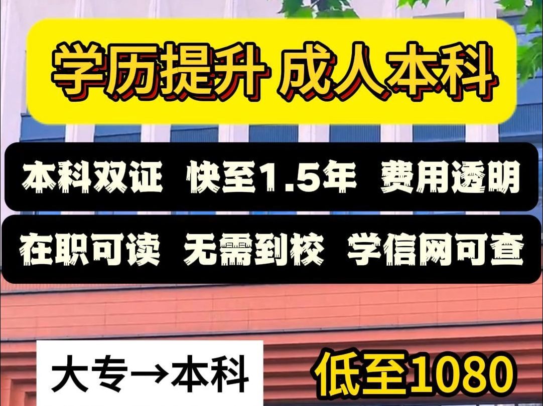 双证本科,名校性价比敲高,快至1.5年毕业~哔哩哔哩bilibili