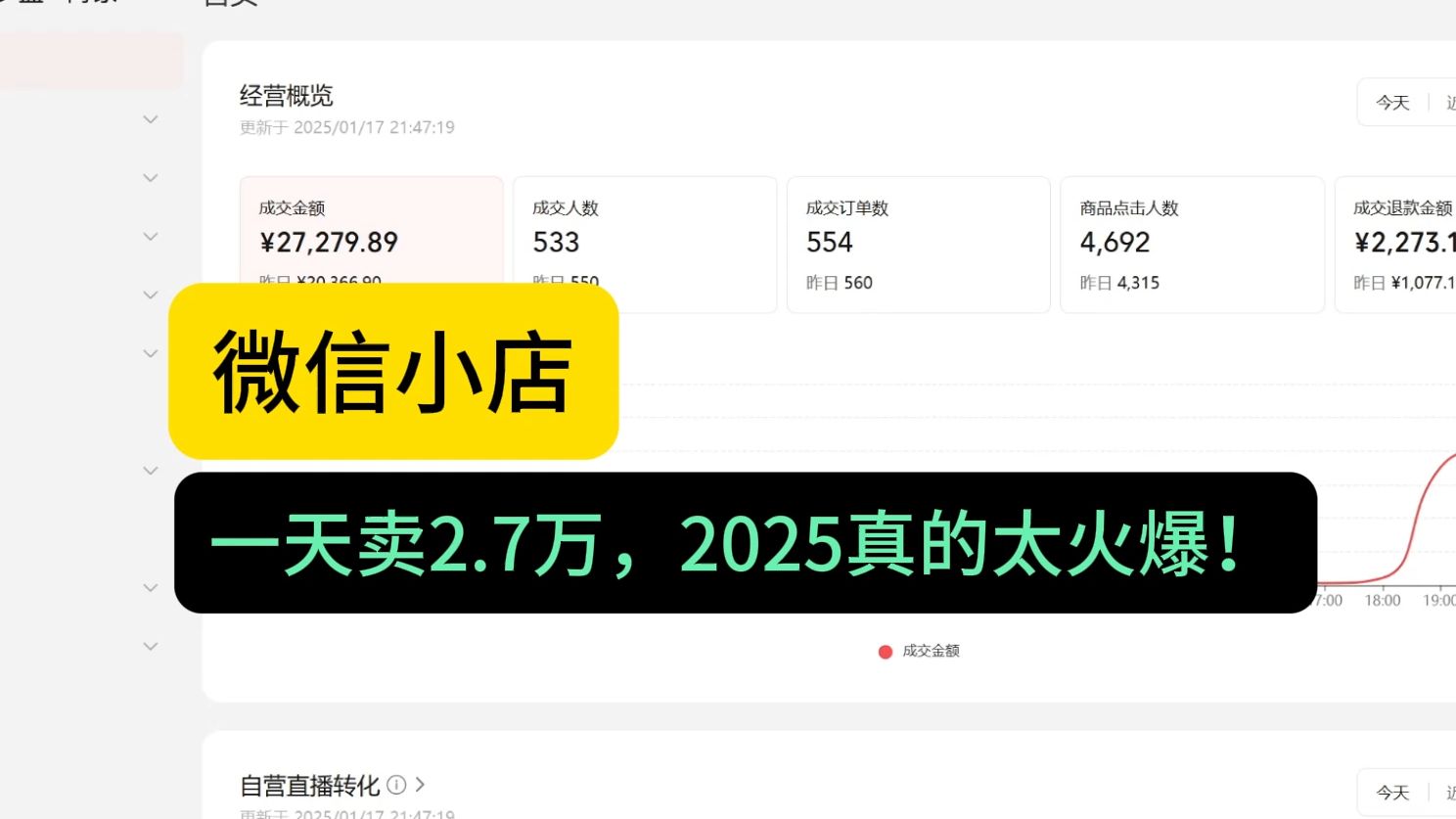 【微信小店】一天卖2.7万,2025新手学开微信小店教程!哔哩哔哩bilibili