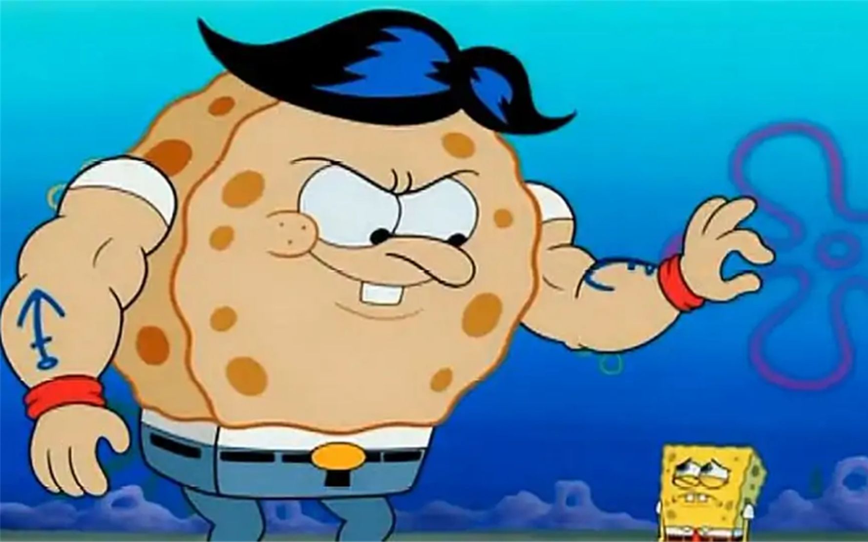 恶霸表哥出狱了,海绵宝宝的好日子到头了,又到了挨揍的时光