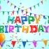 AE模板-生日快乐祝福视频模板儿童生日快乐视频模板气球礼花碎屑效果的庆祝生日视频