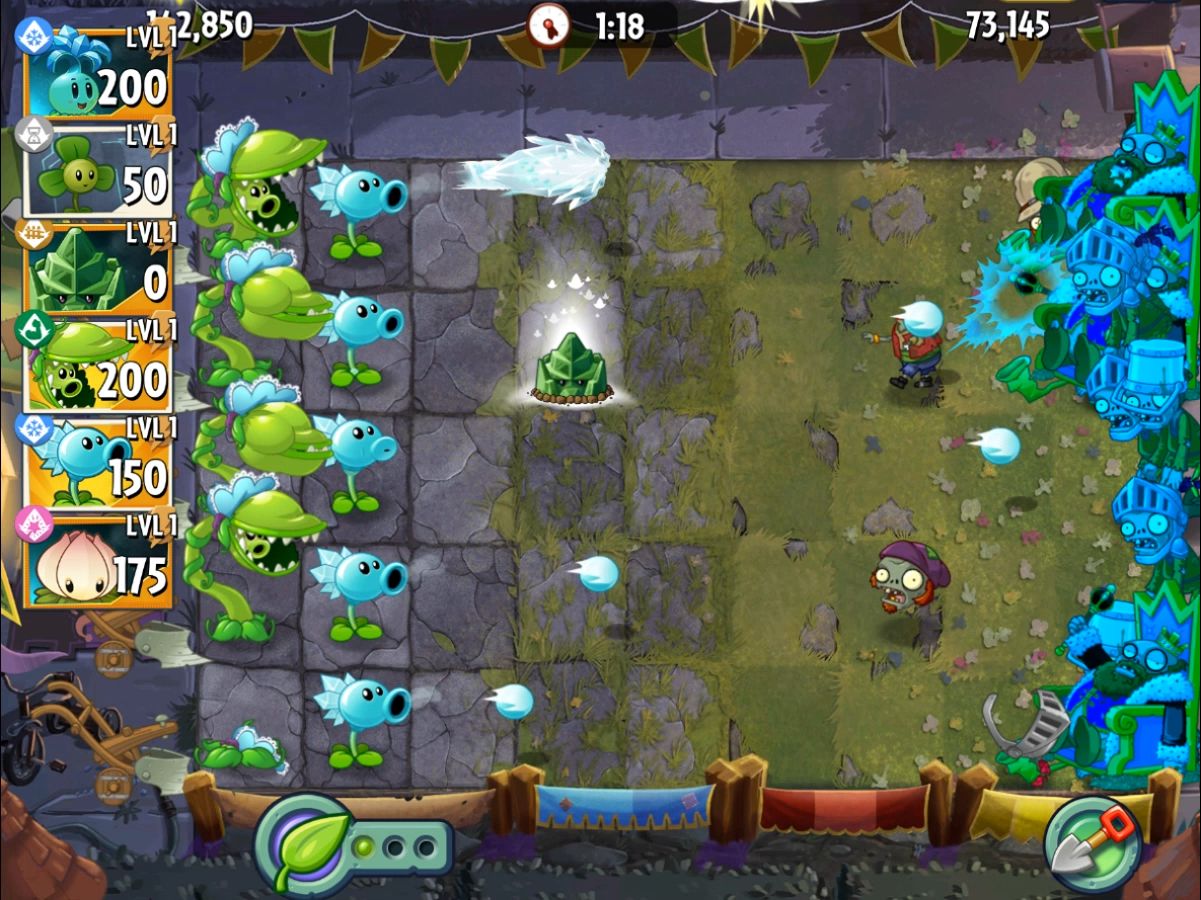 【pvz 2】竞技场模式 冰蓓蕾主题大招卡对战