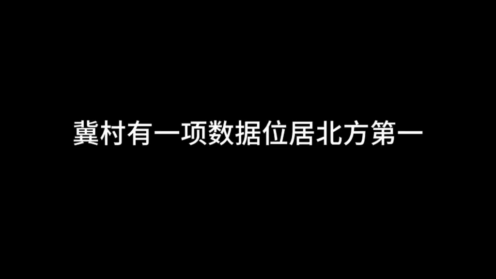 冀村有一项数据位居北方第一,来具体看看.哔哩哔哩bilibili