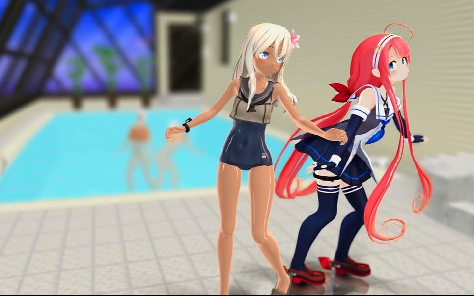 [图]【MMD舰队】江风、吕500【Viva Happy】