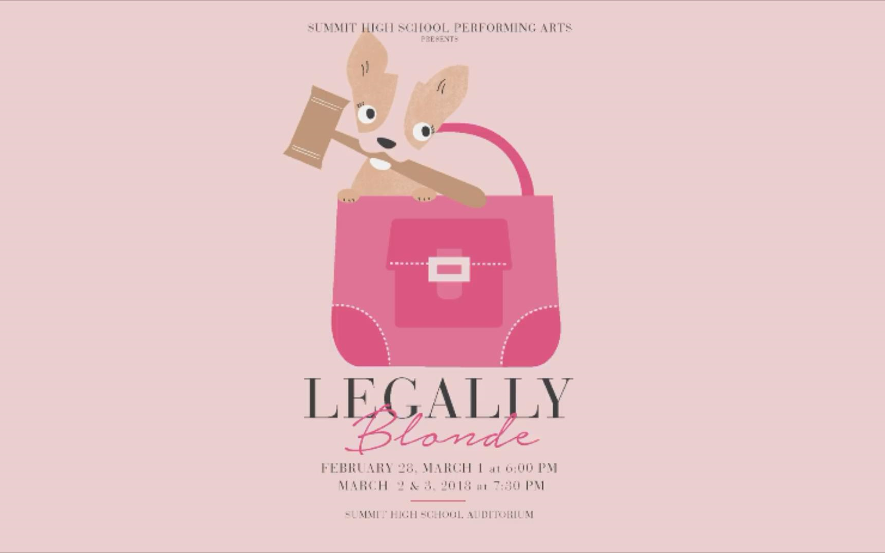 [图]【搬运·音乐剧#15】Legally Blonde（律政俏佳人） - Summit High School - 2018