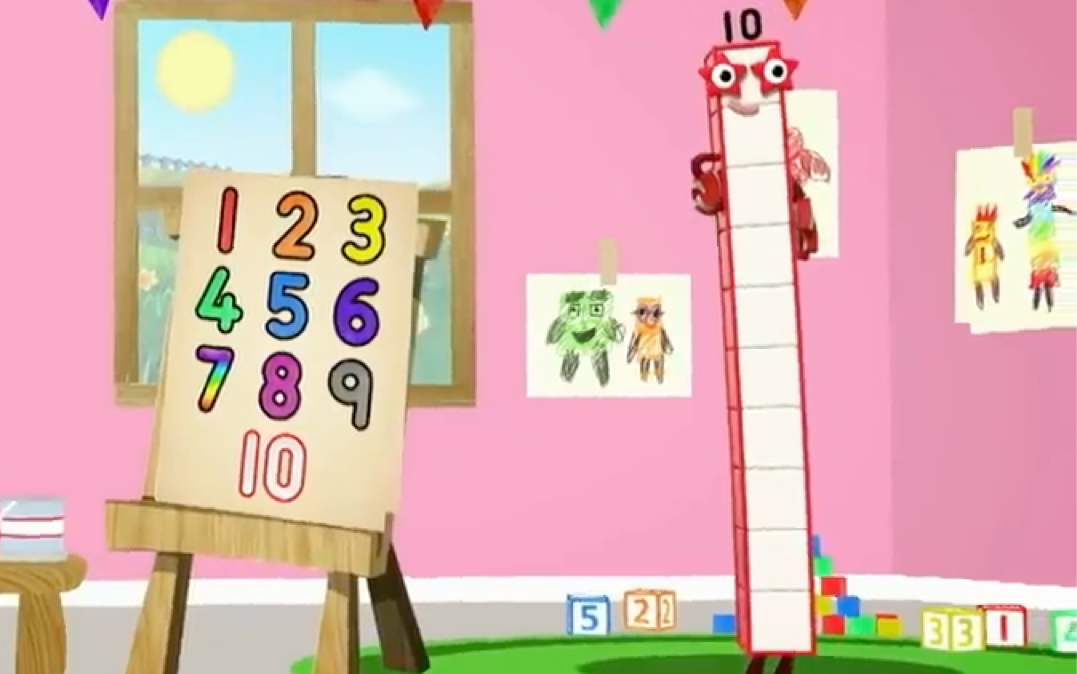 [图]数字积木歌曲 来写数字1-10 Numberblocks Songs | Let's All Draw Numbers | CBeebies