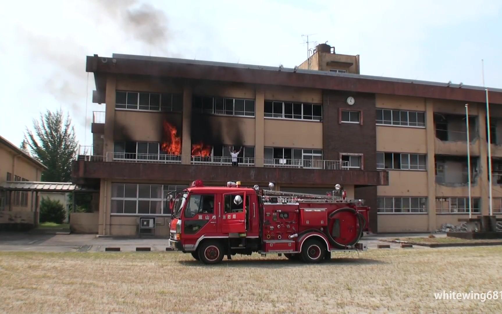 日本富士山消防学校日常演练