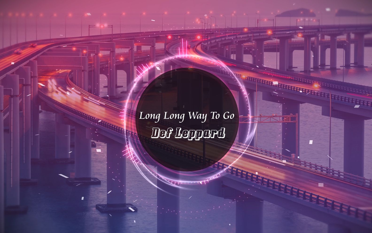 [图]记忆深处的经典柔情摇滚，励志英文歌《Long long way to go》/（Def Leppard）自制可视化音频