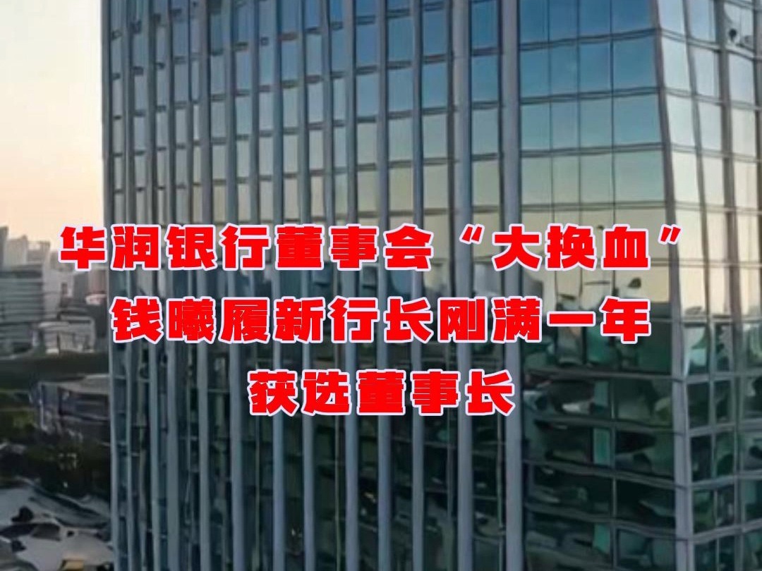 华润银行董事会“大换血”,钱曦履新行长刚满一年获选董事长哔哩哔哩bilibili