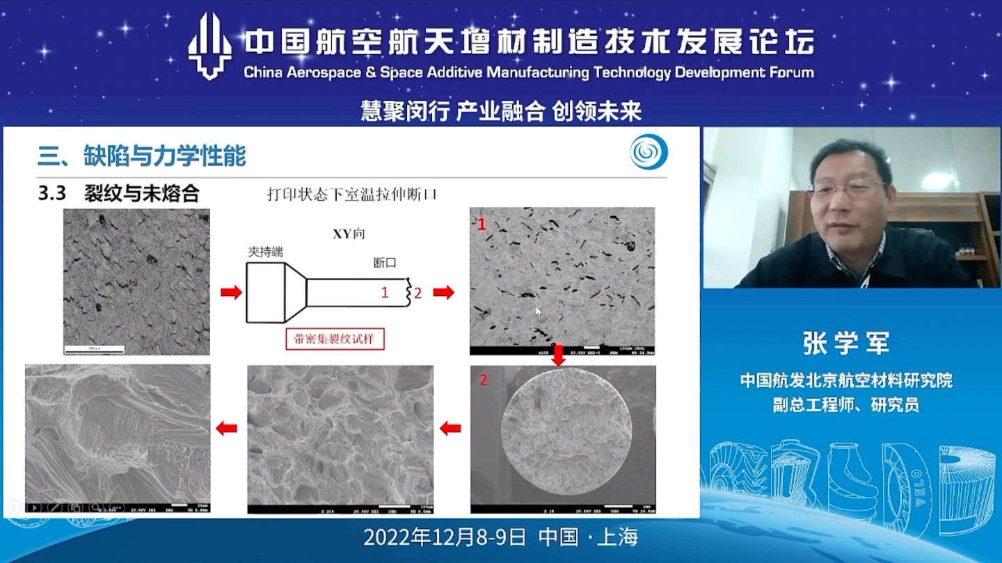 中国航空航天增材制造技术发展论坛|张学军(航空材料增材制造研究进展)哔哩哔哩bilibili