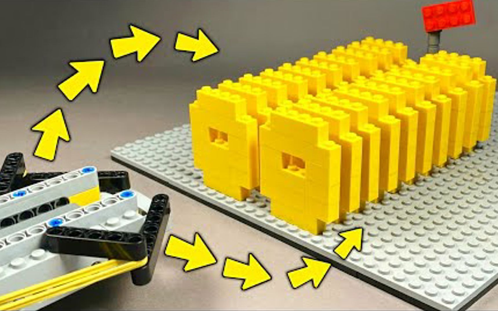 乐高弹珠枪这威力超乎想象猜一下多少墙挡得住