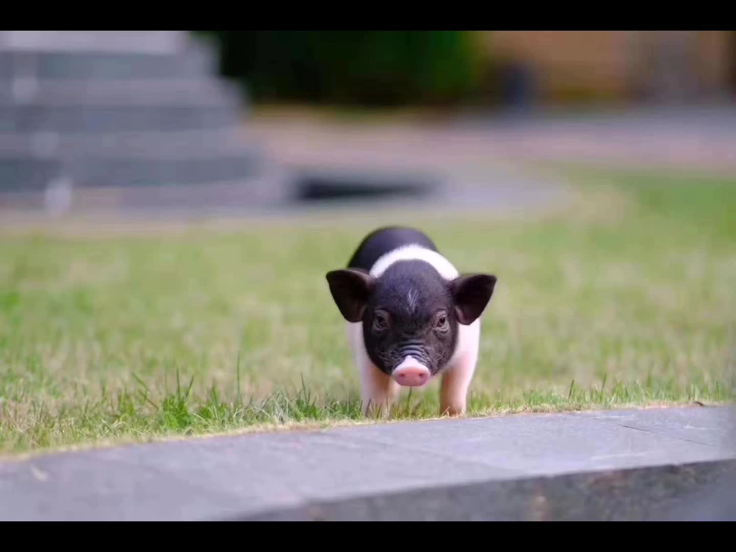 泰国黑背小香猪