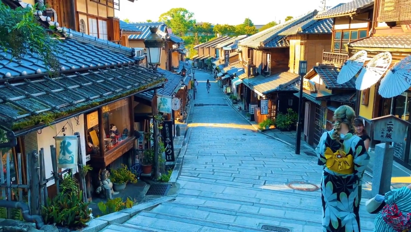 漫步京都古风小镇