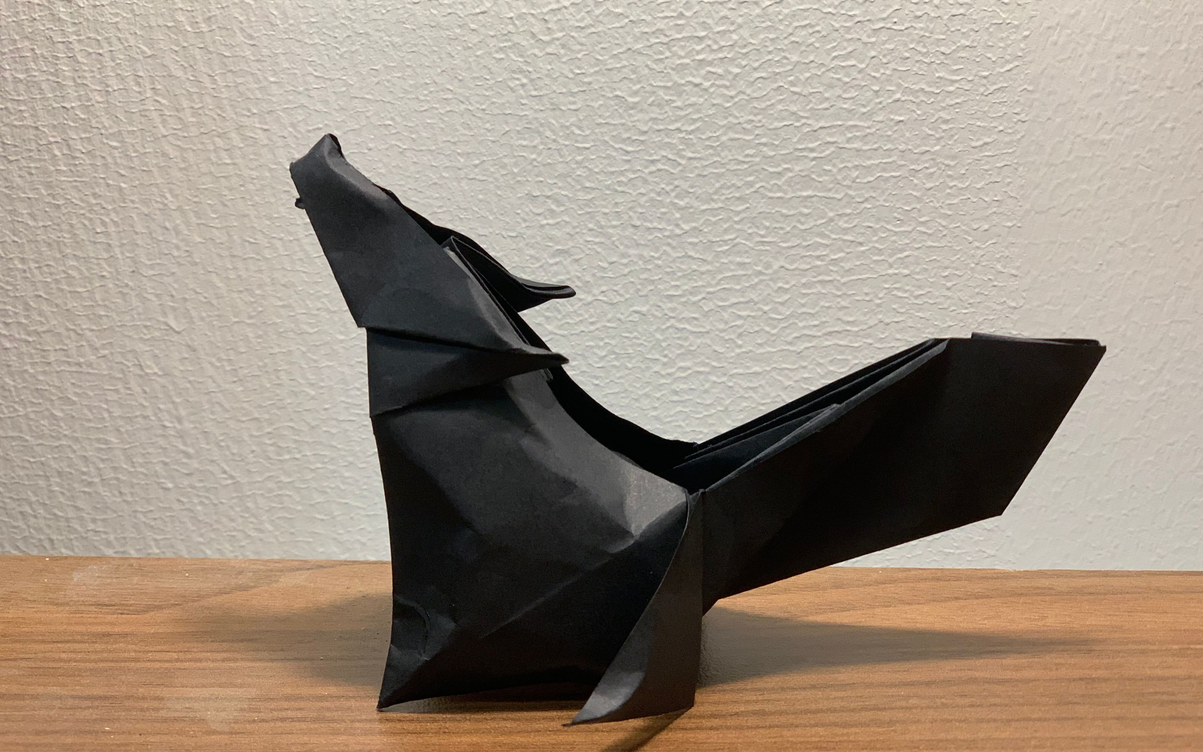 草原狼折纸摆件视频