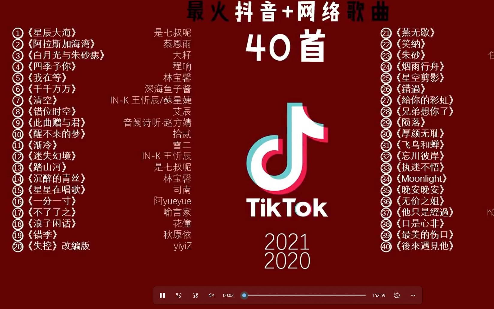 [图]2021 最火抖音网络歌曲