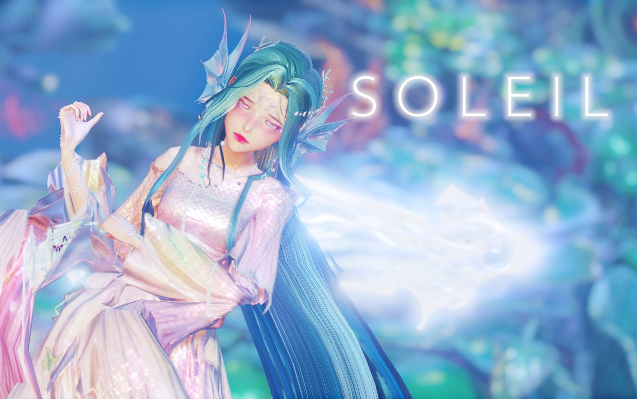 [图]【云裳羽衣MMD】月下珠泪 × Soleil | 鲛女对月哭，泪化眼中珠|塞壬的悲歌|水下渲染|同这世界共鸣着 就算连光芒都已经失去 也请再次温柔地将我们照耀|